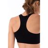 Medium support sports bra with a woven logo, Size: XS, 4 image