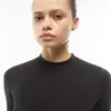 Freddy Cropped long-sleeve garment-dyed shirt in jersey, Μέγεθος: S, 3 image