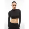 Freddy Cropped long-sleeve garment-dyed shirt in jersey, Μέγεθος: S, 4 image