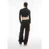 Freddy Cropped long-sleeve garment-dyed shirt in jersey, Μέγεθος: S, 5 image
