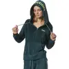 Body Action Velour Hoodie Jacket Γυναικεία Ζακέτα, Μέγεθος: XS