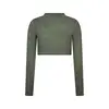 Freddy Cropped long-sleeve garment-dyed shirt in jersey, Μέγεθος: L, 2 image