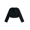 Freddy zip-front cropped jacket in shiny faux leather, Μέγεθος: L, 5 image