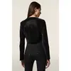 Freddy zip-front cropped jacket in shiny faux leather, Μέγεθος: L, 2 image