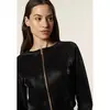 Freddy zip-front cropped jacket in shiny faux leather, Μέγεθος: L, 3 image