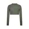 Freddy Cropped long-sleeve garment-dyed shirt in jersey, Μέγεθος: L, 4 image