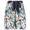 Freddy Satin Bermuda shorts with all-over print and fabric belt Γυναικείο Σορτς, Μέγεθος: XS