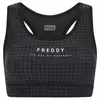 Freddy Breathable eco-friendly sports bra with an all-over print Γυναικείο Μπουστάκι, Μέγεθος: XS