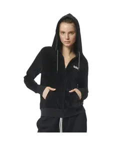 Body Action Velour Hoodie Jacket Γυναικεία Ζακέτα, Μέγεθος: XS