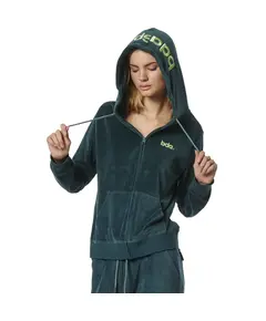 Body Action Velour Hoodie Jacket Γυναικεία Ζακέτα, Μέγεθος: XS