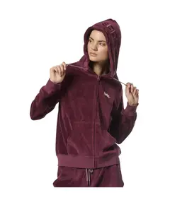 Body Action Velour Hoodie Jacket Γυναικεία Ζακέτα, Μέγεθος: XS