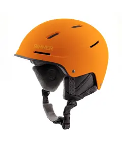 Sinner Whistler Matte Orange Helmet, Size: L