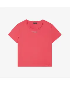 Freddy cropped t-shirt in jersey with a small print, Μέγεθος: M