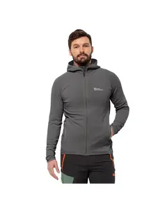 Jack Wolfskin Baiselberg Hooded Fz Ανδρικό Fleece Μπουφάν, Μέγεθος: S