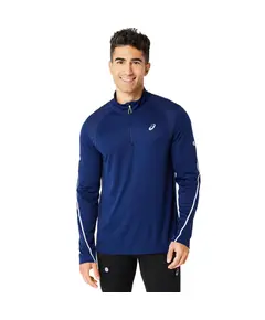 ASICS Road Lite-Show 1/2 Zip Ανδρική Μακρυμάνικη Μπλούζα, Μέγεθος: S