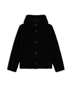 Freddy Sherpa fleece hooded jacket with a button closure, Μέγεθος: S