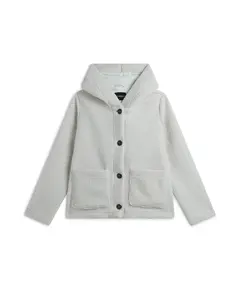 Freddy Sherpa fleece hooded jacket with a button closure, Μέγεθος: S