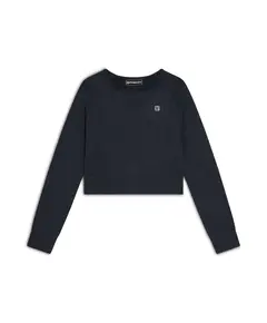 Freddy Seamless long-sleeve cropped shirt in acid wash fabric, Μέγεθος: XS