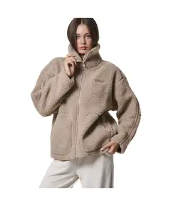 Body Action Zip-Through Sherpa Γυναικείο Μπουφάν, Μέγεθος: XS