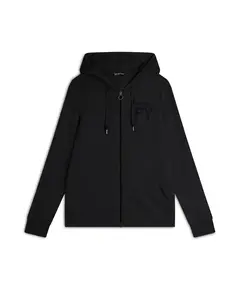 Freddy sweatshirt with a zip and hood edged in velvet, Μέγεθος: M