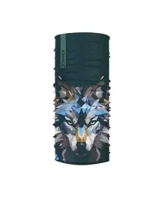 Sinner Bandana Wolf Dark Turquoise Unisex Bandana, Size: 1