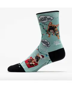 Feetures Elite Light Cushion Mini Crew Sock Santa Paws Edition, Μέγεθος: 34-37