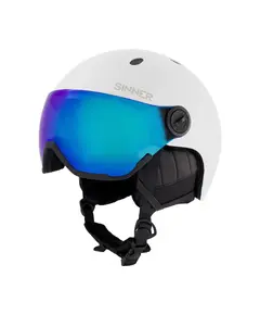 Sinner Titan Visor Matte White Helmet, Size: M