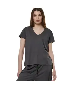 Body Action W V-Neck T-Shirt Γυναικείο Κοντομάνικο, Μέγεθος: XS