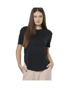 Body Action W Modal Blend Raw Cut T-Shirt Γυναικείο Κοντομάνικο, Μέγεθος: XS