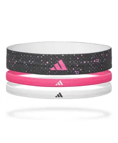 Adidas Hairbands Graphic Pink  Wh Bk, Size: 1