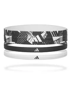 Adidas Hairbands Graphic Black White, Size: 1