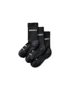 Brooks Run-In Crew 3-Pack Unisex Κάλτσες, Μέγεθος: M
