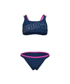Arena Girl'S Logo Swimsuit Two Pcs Παιδικό Μαγιό, Μέγεθος: 6Y