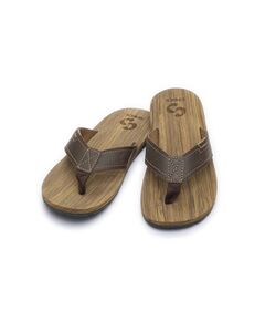 Sinner Canggu Brown Wood Men's Sandals, Size: 39