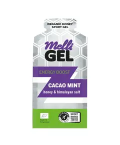 Melligel Organic Honey Energy Gel Cacao Mint 32g, Size: 1