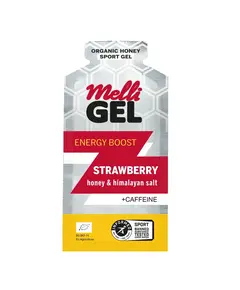 Melligel Organic Honey Energy Gel Strawberry 32g, Size: 1