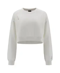 Freddy Lightweight comfort-fit cropped sweatshirt with printed wording, Μέγεθος: L
