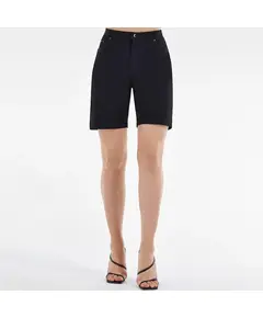 Freddy Distressed FREDDY BLACK Bermuda shorts in shuttle-woven fabric, Μέγεθος: XS