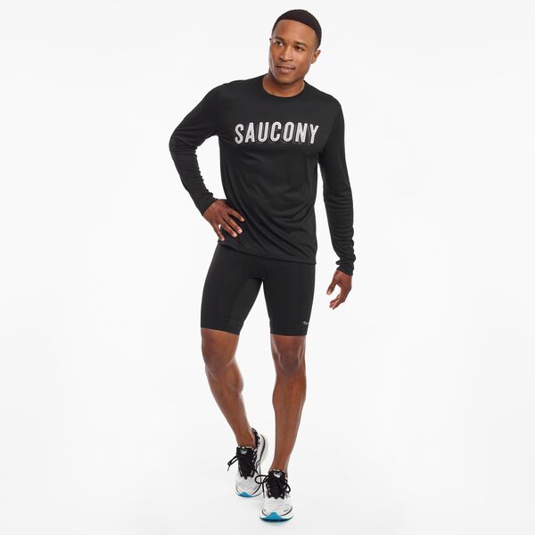 Saucony Stopwatch Long Sleeve Men's Longsleeve, Size: S