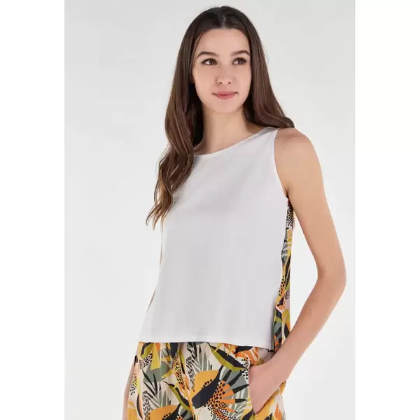 Freddy Tank top in two fabrics with printed back, Size: M, 3 image