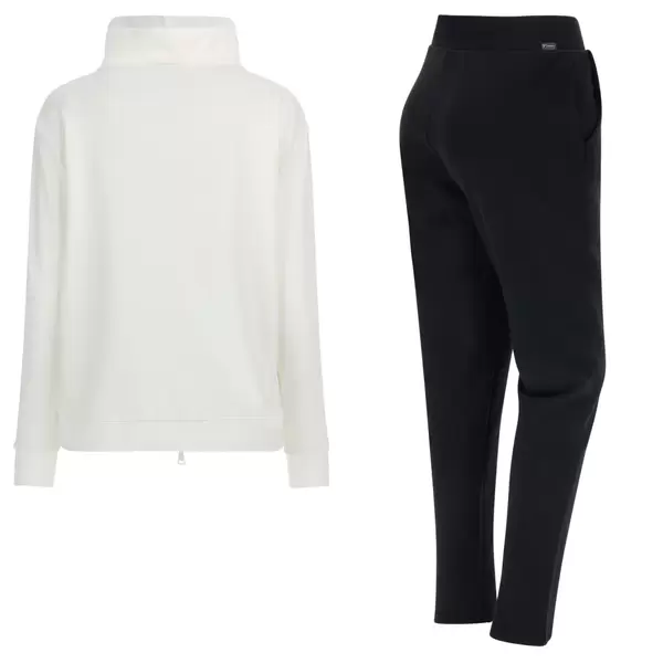 Freddy Fleece track suit with a high neck, Lurex stripes and straight-leg trousers, Size: L, 2 image