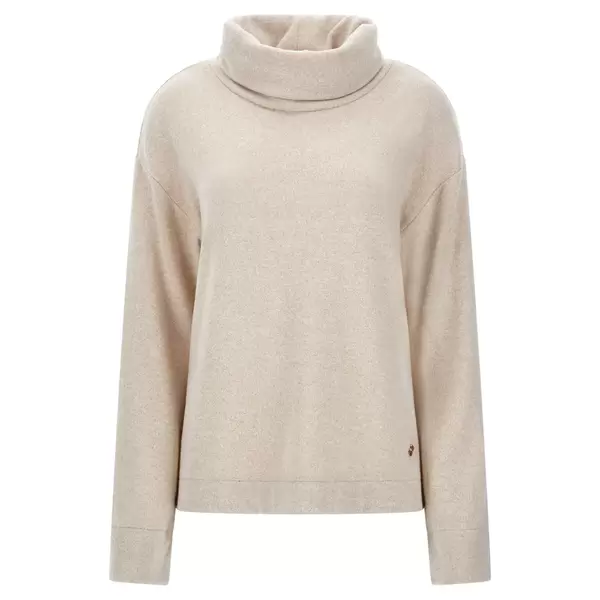 Freddy Melange tricot fleece sweater with a polo neck, Μέγεθος: S