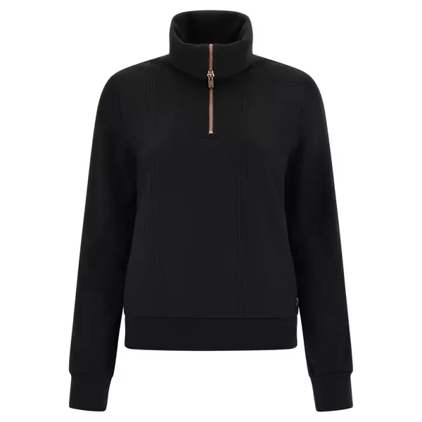 Freddy High neck sweatshirt with a cable-knit wool effect, Μέγεθος: M