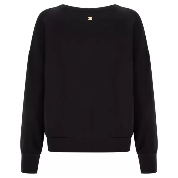 Freddy Round neck sweatshirt with a repeated rhinestone motif on the front, Μέγεθος: S, 3 image