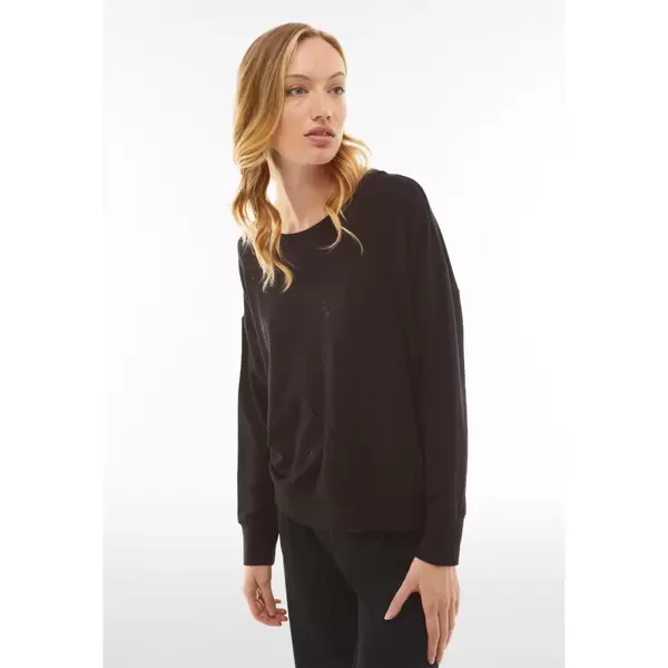Freddy Round neck sweatshirt with a repeated rhinestone motif on the front, Μέγεθος: S, 6 image