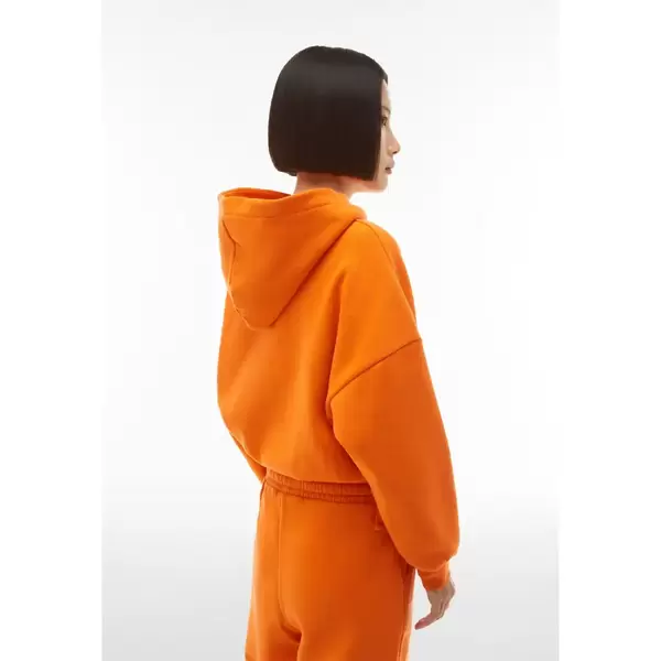 Freddy Cropped comfort-fit hoodie with a drawstring waist, Size: XS, 4 image