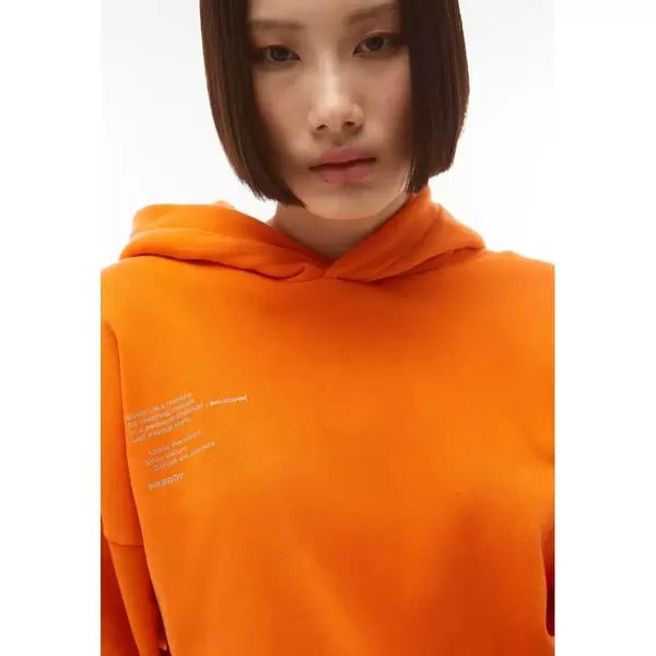Freddy Cropped comfort-fit hoodie with a drawstring waist, Size: XS, 5 image