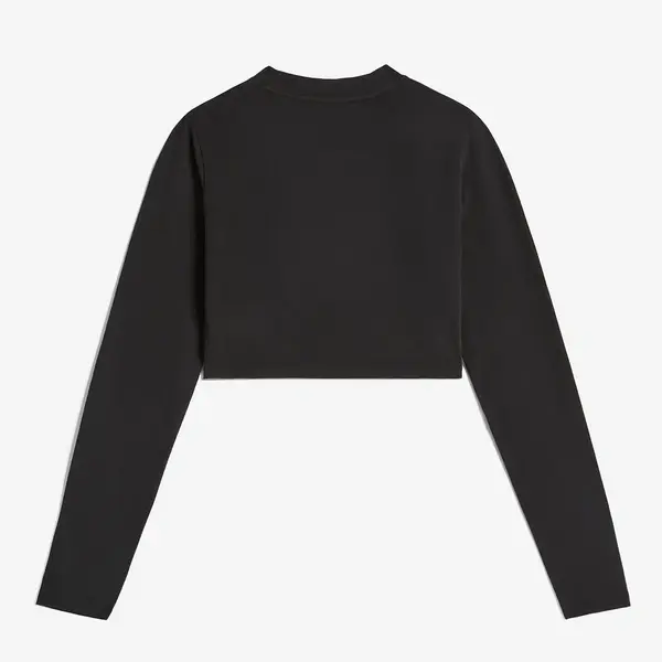 Freddy Cropped long-sleeve garment-dyed shirt in jersey, Μέγεθος: S, 2 image