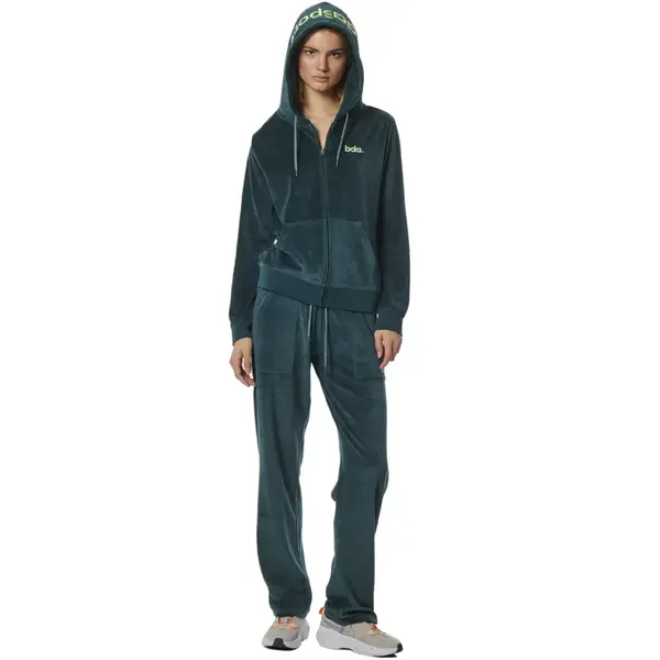 Body Action Velour Hoodie Jacket Γυναικεία Ζακέτα, Μέγεθος: XS, 3 image