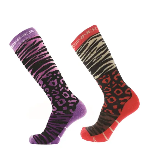 Sinner Ladies Ski Animal 2 Pack Κάλτσες, Μέγεθος: 36